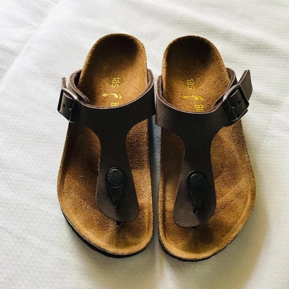 Birkenstock‎ Brown Sandals Classic Two-Strap Design